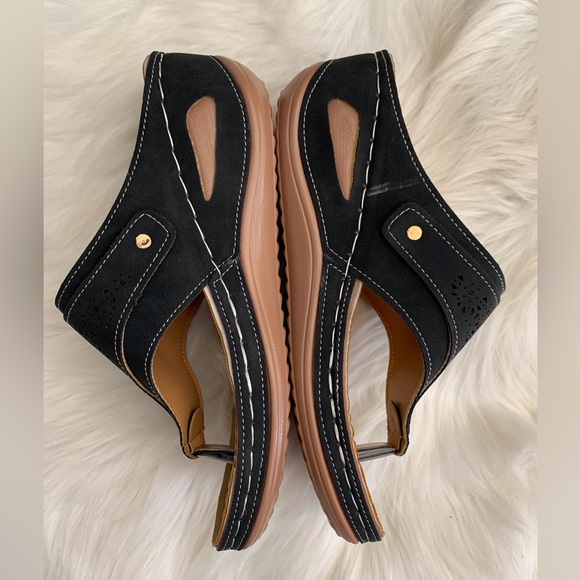 Black and Tan Women's Wedge Sandals EU39 - Picture 5 of 8